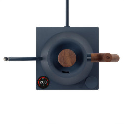 Fellow Stagg EKG PRO stone blue + walnut | Elektrická rychlovarná konvice Gooseneck