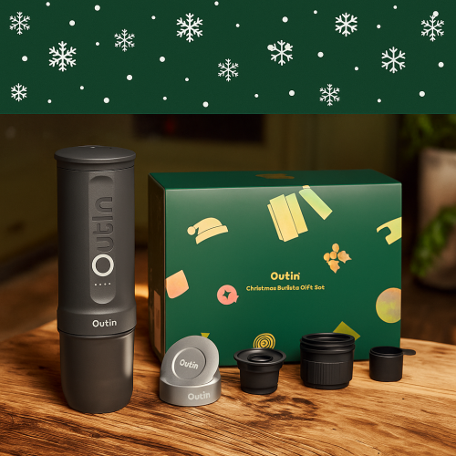 Outin Nano (Space grey) + Basket Plus (16-18g) - Vánoční set